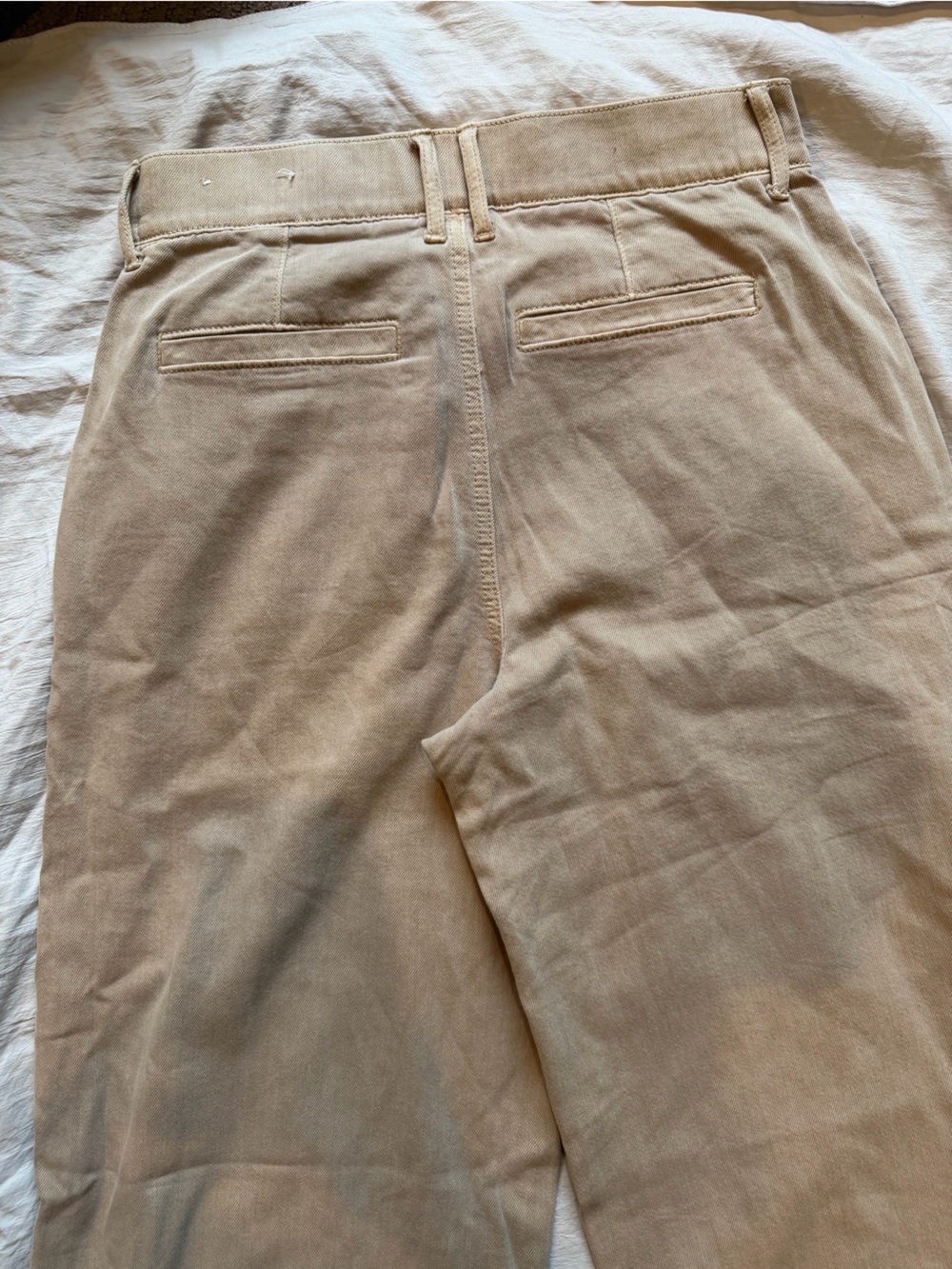 American Eagle Women Stretch Super High-Waisted Baggy Wide-Leg Trouser Sz 4 - Picture 3 of 3